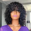 Moda Europeia e Americana Transfronteiriça Peruca Cacheada Pequena Fofa Natural para Cabelo Cacheado Pequeno Acessório de Cabeça África Mais Vendido