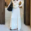 Ls Nueva MarcaEtiqueta Negra Minimalista Marca Grande Principios de Primavera Nueva Falda Casual Suave Perezosa A9012-1 #