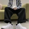 Calças casuais de trabalho masculinas primavera e outono, marca da moda, retrô, com vários bolsos, calças esportivas, estilo Hong Kong, calças retas soltas de rua