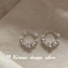 Pendientes de Plata de Ley S925 con Perla Envuelta Estilo Ins Coreano de Nicho de Alta Gama para Mujer, Estilo Nuevo de Moda y Versátil