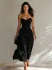 2026 Sitio web independiente europeo y americano TK transfronterizo primavera/verano nuevo vestido sexy de tirantes plisado