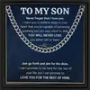 Collar de cadena cubana de hip-hop de personalidad europea y americana transfronterizo para hombre, para enviar a familiares y amigos, tarjeta de bendición, caja de regalo, joyería exquisita