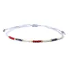 Conjunto de pulseiras Amazon pulseira de miçangas de arroz tecida à mão pulseira olho boêmio para mulheres