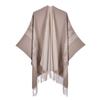 Venta al por mayor de fábrica nuevo chal bufanda de otoño e invierno nuevo comercio exterior jacquard borla capa tejida retro étnica capa