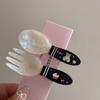 Pinza para el cabello de la serie de jugos de 2 piezas, pinza para el cabello de maquillaje de sandía de uva linda, pinza para el cabello sin costuras, accesorios para el cabello, pinza para flequillo con brillo