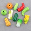 Calabaza simulada, Pimiento verde, Verduras pequeñas, Comida y juguetes, Accesorios de resina, Adornos de micro-paisaje DIY, Horquillas para el cabello, Materiales para horquillas al por mayor