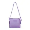 2025 Nova Bolsa de Ombro de Celular em PVC Cor Pura Pequena Quadrada Bolsa de Gelatina Bolsa Transversal Bolsa Pequena Pequena Bolsa de Ombro