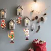24 Piezas Soldado Rompenueces de Madera Natural Decoración Estilo Retro Navidad Fiesta en Casa Decoración de Pared Colgante