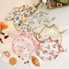 Baberos para Bebé, Batas de Comida para Bebé, Baberos Impermeables para Niños de Todas las Estaciones con Bolsillos para Alimentos Complementarios de Arroz, Baberos a Prueba de Aceite y Suciedad para Primavera y Otoño, Estéreo