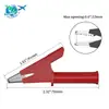 Cable de Prueba con Pinza de Cocodrilo de Cabeza de Linterna de Cobre de 4 mm con Cable de Conexión para Multímetro Re-enchufable J70054-B
