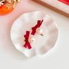 Nuevo pasador para el pelo de niños niñas Saludo de Año Nuevo Accesorios para el pelo Campana Roja Ropa de Año Nuevo para bebés Accesorios pasador
