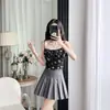 Nueva Sexy Pura Pasión Retro Dulce y Picante Floral Encaje con Cordones Ropa Exterior Ropa Interior Camisola de Vacaciones con Copas Incorporadas para Mujer