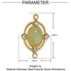 Oval Francés Piedra Natural Acero de Titanio Colgante DIY Cruz para Mujer Acero Inoxidable Joyería Aretes Colgantes de Ónice Negro