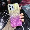 Aplicable a la carcasa del teléfono móvil iphone15, hilo de plumas plateado caliente colorido láser, cubierta protectora Apple 14, sensación avanzada 13ProMax