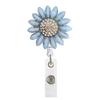 Color metal dorado girasol taladro hebilla telescópica hebilla hebilla giratoria strass hebilla de fácil extracción Clip para insignia