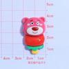 Lindo osito de bayas infantil hecho a mano, crema de pegamento, funda para teléfono, tocado, horquilla, joyería, accesorios de resina, venta al por mayor