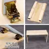 Bisagra Plegable de Bloqueo Automático de 90 Grados Bisagra Plegable de Ángulo Recto Soporte para Patas de Mesa Plegable Conector Accesorios de Ferretería