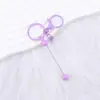 Nuevo Llavero de Cuentas DIY Llavero Metálico Colorido Colgante para Cubierta de Teléfono Móvil y Auriculares Lindo Llavero de Cuentas