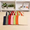 Bolsa de Mão em Lona de Algodão Puro Bolsa de Algodão Cor Pura Personalizada Fábrica Personalizada Estampada com Logo Personalizada Bolsa de Algodão Puro