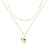 Collar de Cobre Arvaleff Serie de Apilamiento Cadena para Clavícula en Forma de U Herradura Oro de 18 Quilates Circonita con Diamantes Venta al por Mayor Transfronteriza