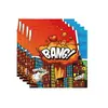 Amazon Transfronterizo Héroe de Ciudad Desechable Fiesta Cumpleaños Vajilla Vasos de Papel Servilletas Platos de Papel Manteles Decoración con Banderas