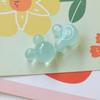 Ins dulce parche de cabeza de oso con brillo semitransparente diy accesorios de resina aretes horquilla material para funda de teléfono móvil al por mayor