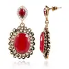 Wish Suministro Transfronterizo Fuente Aliexpress Aretes Elegantes Aretes Estilo Nuevo Europeo y Americano Aretes de Moda Retro