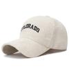 Gorra de béisbol de terciopelo bordada vintage de estilo coreano nueva de otoño e invierno para amantes, gorra de moda de color sólido pequeña con cara que combina con todo