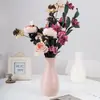 Vaso de plástico criativo estilo nórdico simples resistente a quedas imitação de cerâmica decoração decoração de casa atacado de fábrica