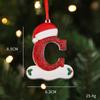2026 Pingente de Resina de Natal para Família DIY Nome Escrito à Mão Osso de Cachorro de Natal Decoração de Árvore de Natal Personalização