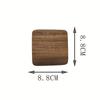 Filigrana Esmalte Madera de Acacia Haya Nogal Negro Esterilla Aislante Posavasos Taza para el Té Posavasos de Madera Maciza