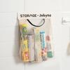 Bolsa de basura de cocina, artefacto de almacenamiento, bolsa de almacenamiento de gran capacidad montada en la pared, bolsa de plástico, bolsillo de red con velcro