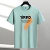 Modal 2024 Verão Novo Estilo Fino Manga Curta T-shirt Moda Masculina Marca Ins Solto Meia Manga Top para Meninos