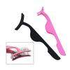 Pinza para cejas de acero inoxidable de fábrica injerto dispositivo auxiliar para pestañas postizas pinzas negras para pestañas pinza para cejas en forma de T herramienta de maquillaje de belleza