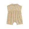 Ropa de Bebé Estilo Coreano Romper de Verano para Niña con Estampado Floral Pequeño Mono de Moda Atuendo de Salida y Gateo para Pequeña Princesa con Cuello Peter Pan
