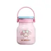 Taza térmica co-branded de Sanrio para niños, taza de gran capacidad de acero inoxidable grado alimenticio 316, alto valor estético, portátil, vaso especial con popote para uso escolar