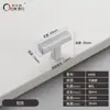 Maçanetas Quadradas de Tubo de Aço Inoxidável 12*12 para Armários, Guarda-Roupas, Portas de Armário e Gavetas, Venda Direta do Fabricante, Maçanetas para Atacado Transfronteiriço