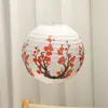 Lanternas de Papel Estilo Chinês para Decoração de Cenas Externas, Abajures Impressos Tradicionais, Lanternas para Preparo de Chá em Casas de Chá, Enfeites Pendurados