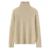 Nuevo Suéter de Punto de Cuello Alto 100% Cachemir Puro Otoño/Invierno 2026 para Mujer, Suéter Suave y Acogedor