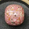 Cuentas de laca no patrimoniales 13*14 incrustadas con cuentas individuales de laca vegetal en espiral cuentas sueltas accesorios para pulsera laca antigua DIY
