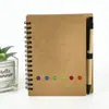 Bloc de Notas de Papel Kraft Amazon Transfronterizo Cuaderno para Reuniones de Oficina Planificador de Notas para Estudiantes Notas Adhesivas Cuaderno de Espiral