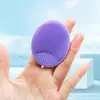 Cepillo de Silicona para Lavar la Cara de Belleza Cepillo para Champú de Bebé Cepillo Ovalado de Limpieza Cepillo de Baño para Bebé Exfoliante de Espalda