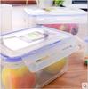 Caja rectangular de plástico de 500 ml sellada con silicona directa de fábrica para mantener la frescura, caja de embalaje de miel de panal, se puede meter en el horno microondas