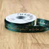 Decai 2.5cm Listón de Corazón Estampado en Caliente Inglés Ramo DIY Material de Empaque Caja de Regalo Cinta Decorativa con Letras