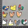Comercio Electrónico Transfronterizo Dibujos Animados Aves Pollo Zapatos Flor Pvc Caucho Blando Zuecos Creativos Accesorios DIY Accesorios para Zapatos Decoración Al Por Mayor