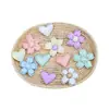 Algodón Merzerizado Relleno Estilo Coreano Estrella de Cinco Puntas Lazo de Perla Corazón Tela Flor de Cinco Pétalos Estéreo Accesorios para el Cabello de Niños