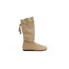 Primeiro Encontro Sazonal Feminino Novo Outono Vazado com Franjas Botas Western Cowboy Sandálias de Meia-Canela Deserto