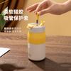 Copo Térmico Shangtai de Aço Inoxidável 316, Copo de Café Simples para Mulheres, Copo com Canudo de Aparência Sofisticada, Copo de Presente com Gravação