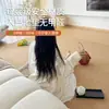 Alfombra Redonda para Dormitorio y Sala de Estar 2026 Nuevo Estilo de Alta Gama Tocador Felpudo Imitación Sisal Estudio Cojín para Silla de Sofá