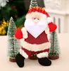 Decorações de Natal Papai Noel Boneco de Neve Rena Presente de Natal Pingente Pequeno Boneca de Pelúcia Pingente para Árvore de Natal Suprimentos